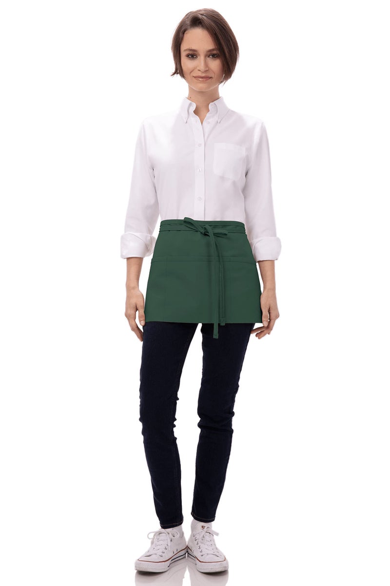 Chef Works Unisex Waitress Apron, Hunter Green, One Size - Image 2